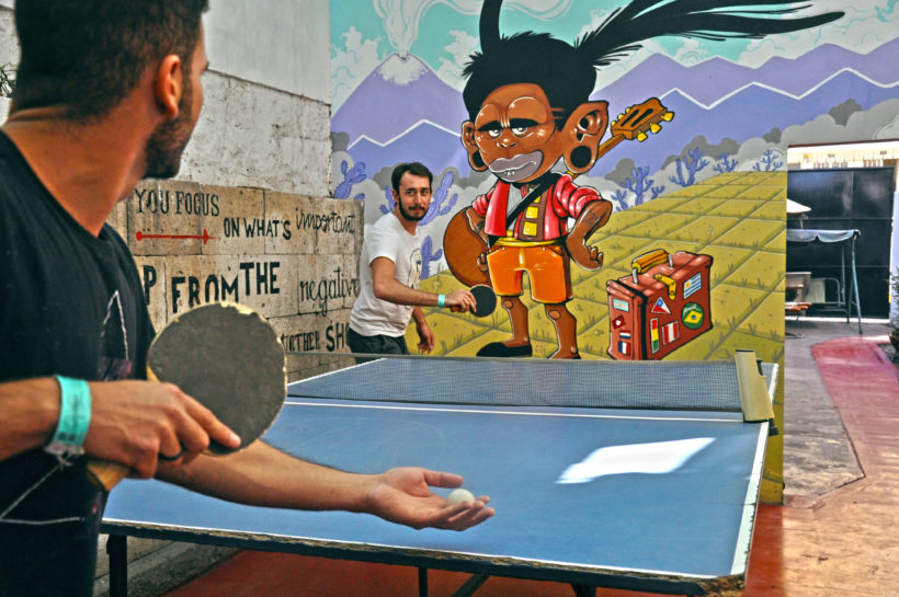 Area comun Ping Pong Arequipay Hostel